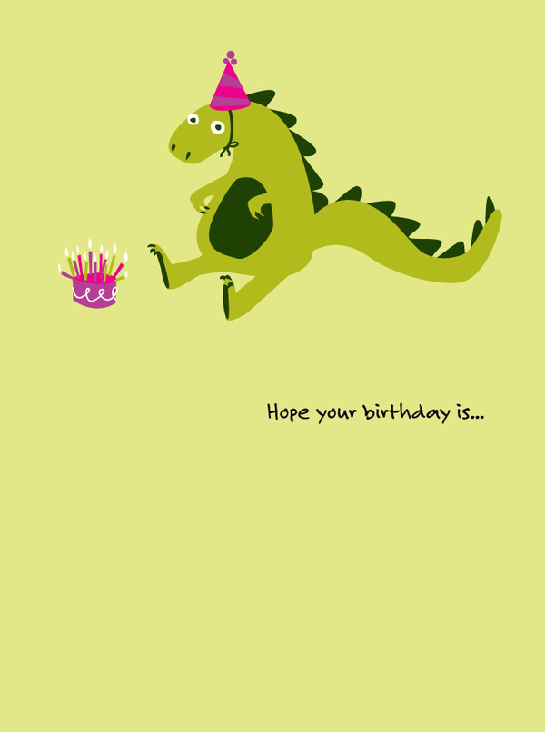 bday-birthday dinosaur