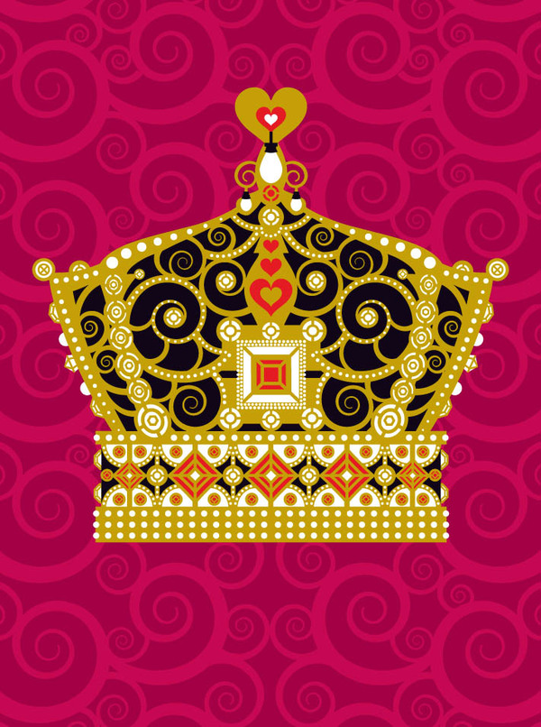 val-royal crown with metallic detail