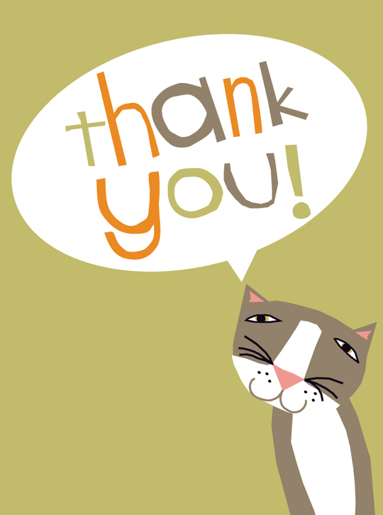 thank you card by Dale Chase Coykendall