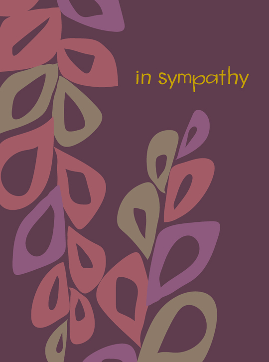 sympathy card by Jane Dixon