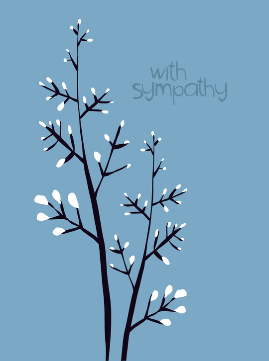 sympathy card by Jane Dixon