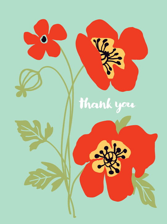 thank you card by Teresa Woo Murray