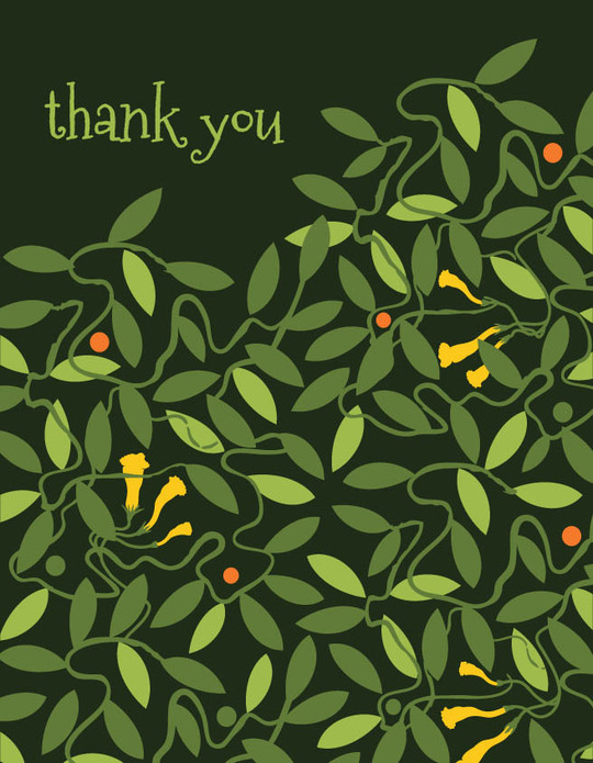 thank you card by Esther Aron