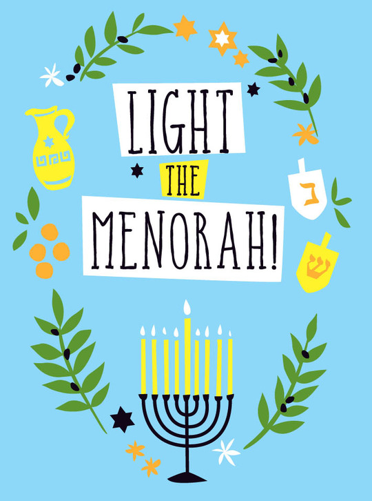 hanukah card by Amy Biggers