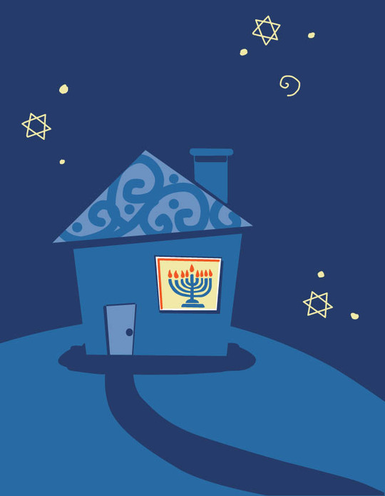 hanukah card by Ann Koffsky