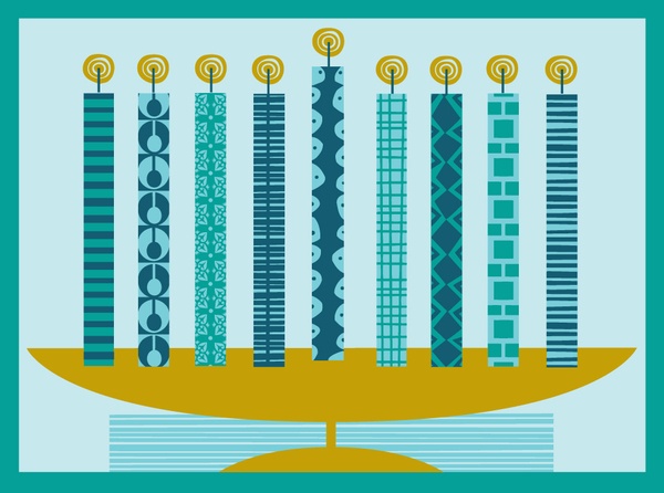 han-modern menorah