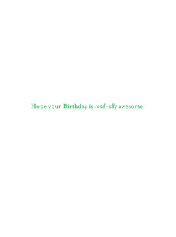 bday-frog and balloon