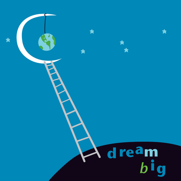 grad- dream big ladder