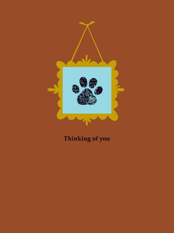 pet sym-paw print/picture frame