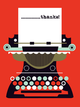 thank-vintage typewriter
