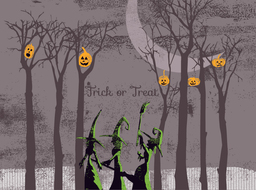 hall-trick or treat witches