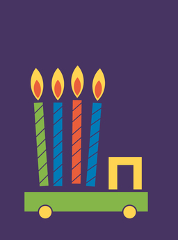 bday-truck with candles