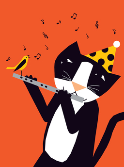 bday-cat-n-flute