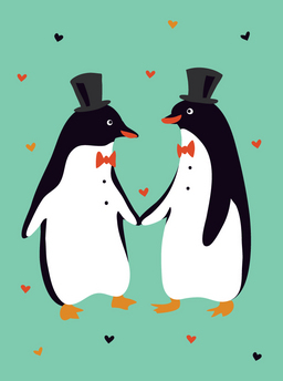 marri-penguin grooms