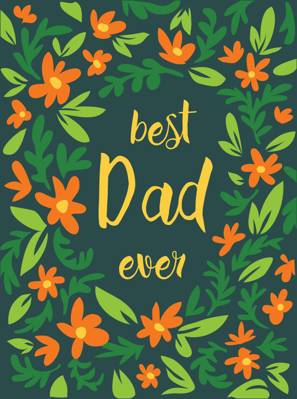 fathr-best DAD flowers