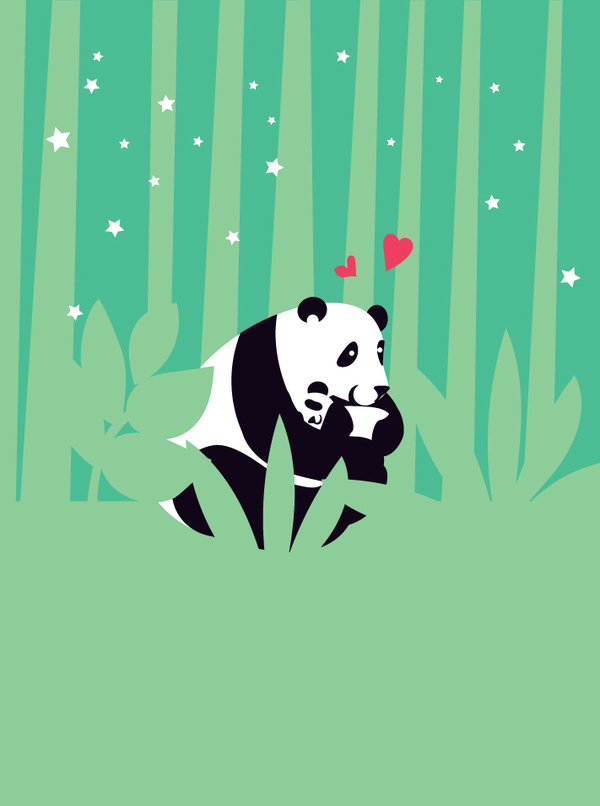 baby-panda and cub