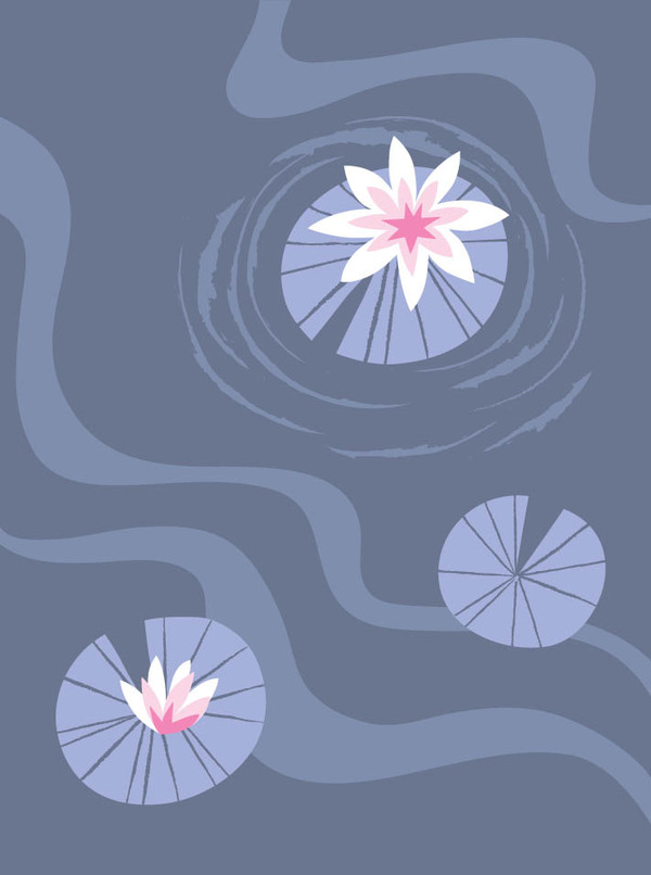 sympa-three lily pond ripples