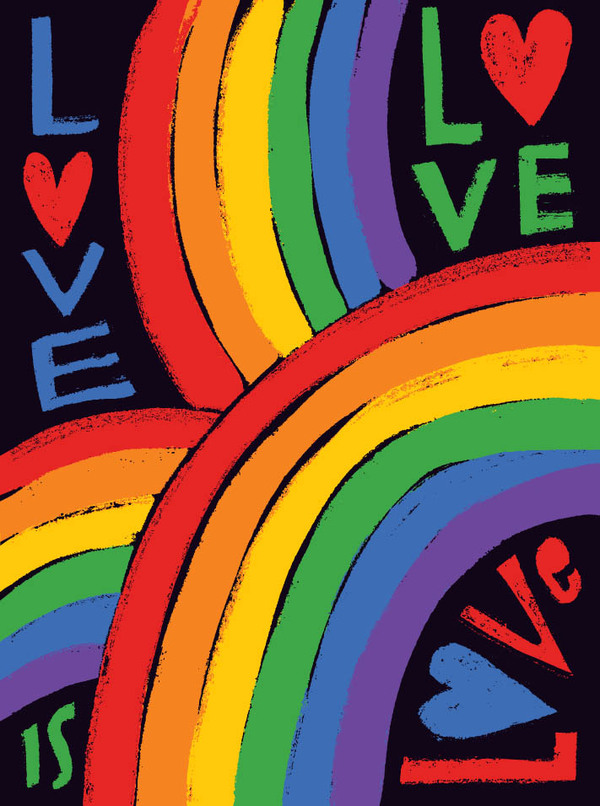love-love is love rainbows