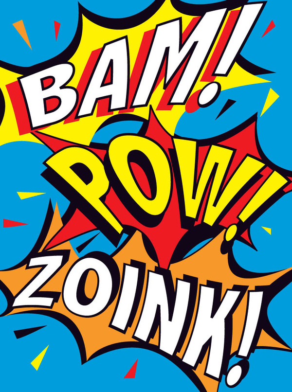 encour-bam pow zoink